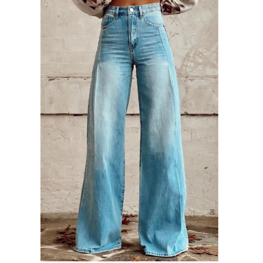 Jilian | Women's High-Waisted Jeans | Wide-Leg